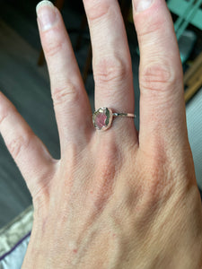 Watermelon Tourmaline Handmade Sterling Ring