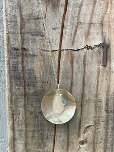 Mother of Pearl, Rose Quartz necklace