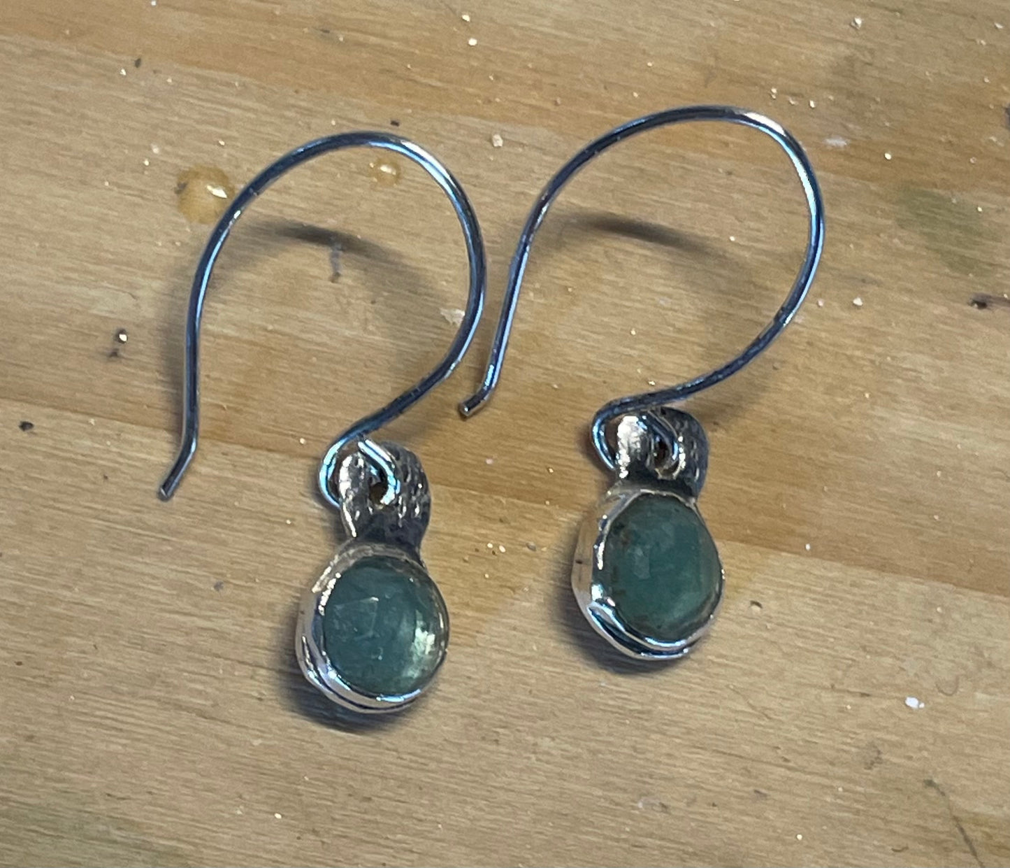 Blue tourmaline earrings