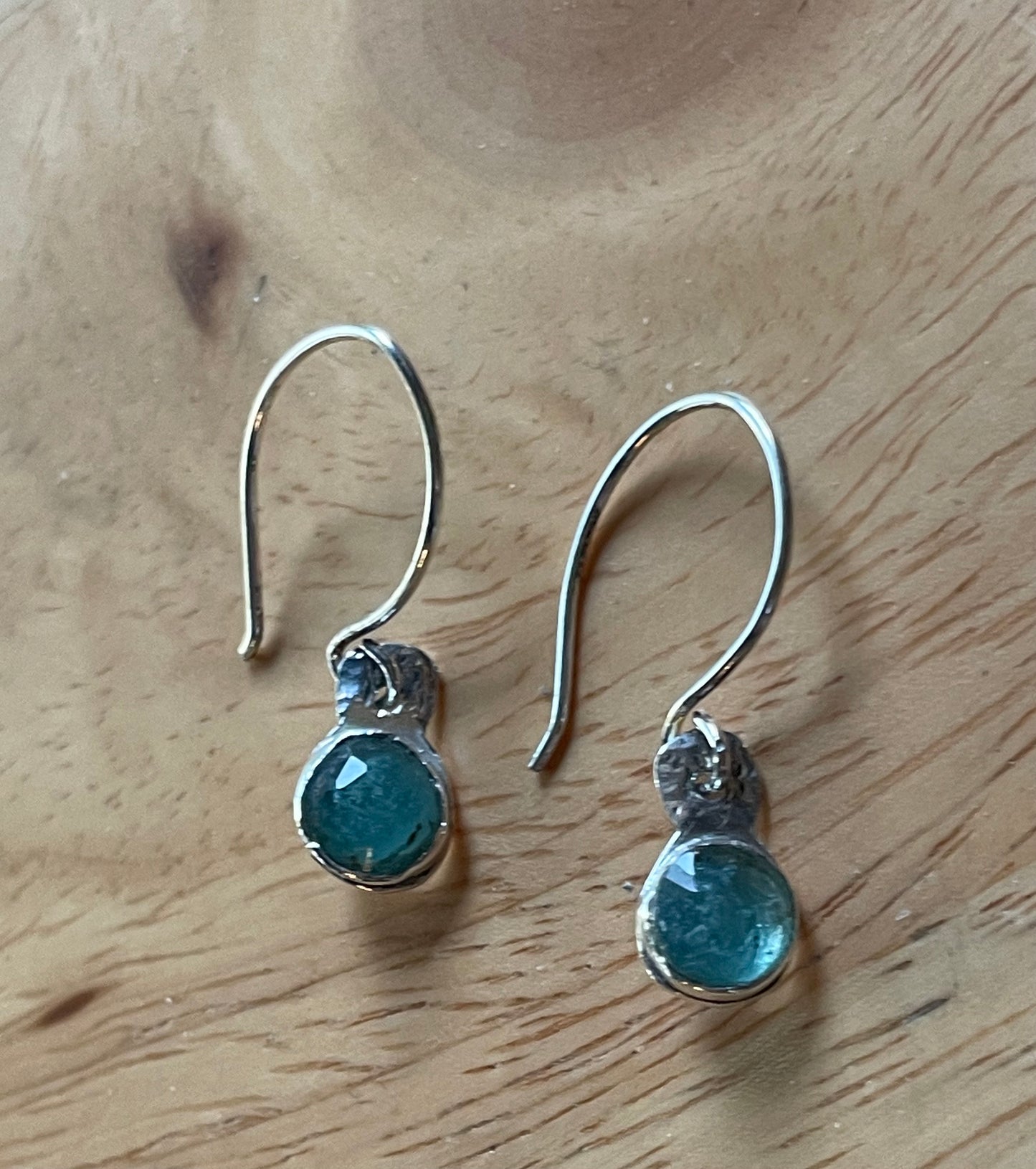 Blue tourmaline earrings
