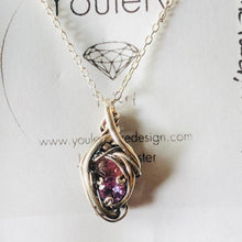 Load image into Gallery viewer, Mini double stone pendant
