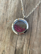 Load image into Gallery viewer, Pink gems floating locket
