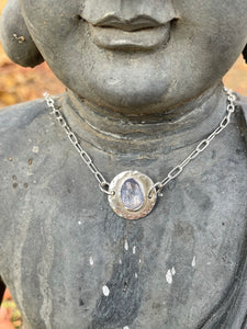 Tanzanite choker necklace