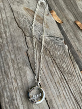 Load image into Gallery viewer, Gemstone locket with tri-chain handmade
