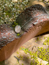 Load image into Gallery viewer, Faceted Rose Quartz Hand Forged Pendant
