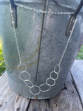 Load image into Gallery viewer, Rustic rings necklace

