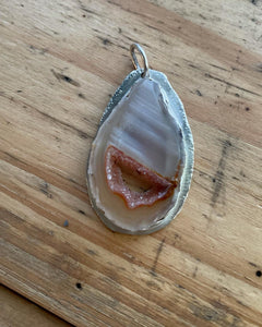 Geode necklace