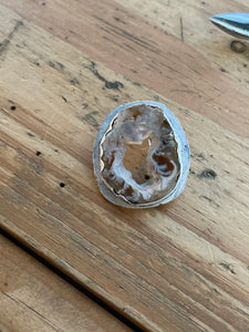 Oco geode bezel set necklace