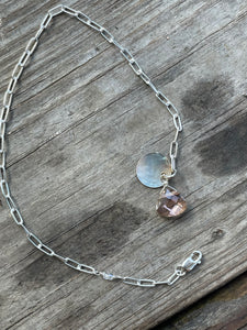 Paperclip chain anklet