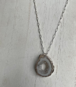 Geode necklace